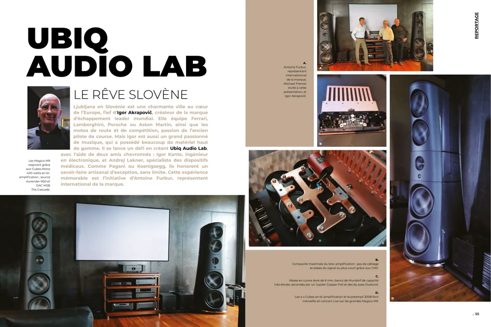 Reportage chez une marque — pages 54–55 du n°283